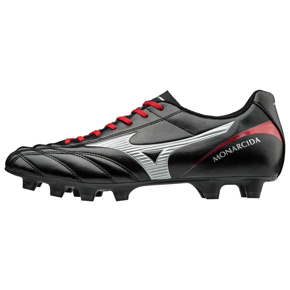 Mizuno Men's Monarcida 2 FS MD Soccer Cleats Black/Silver (540175-UHP)